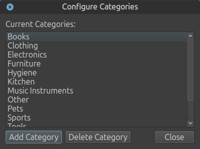 Configure Categories